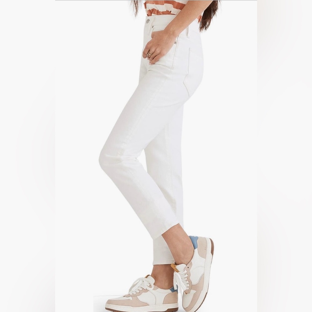 Madewell Curvy Perfect Vintage Jeans in White, Size 27 - Picture 3 of 12